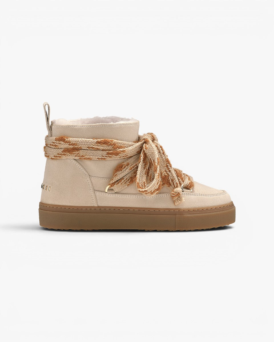 Inuikii Śniegowce Suede Knot Chalk