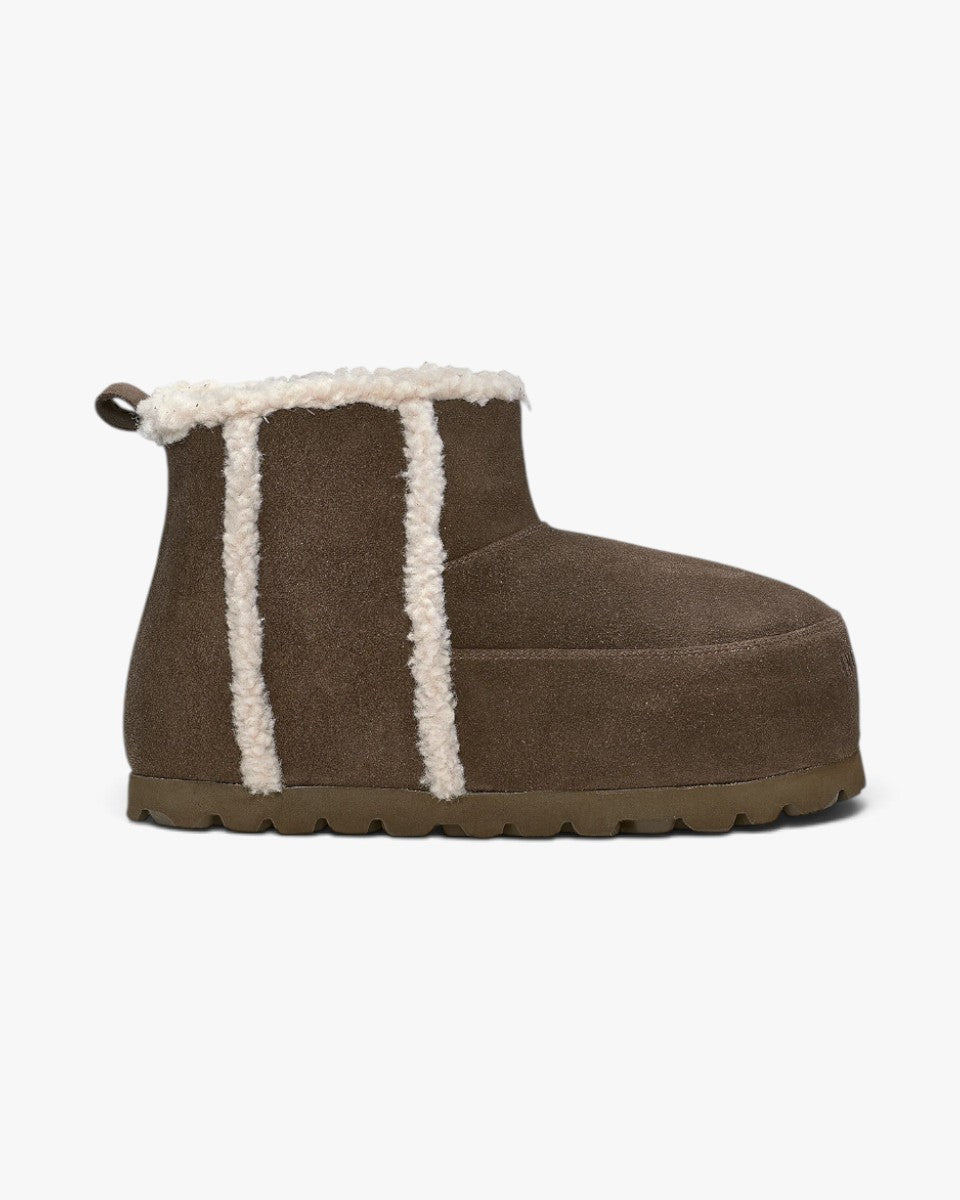 Inuikii Śniegowce Cozy Boot Ankle Brown