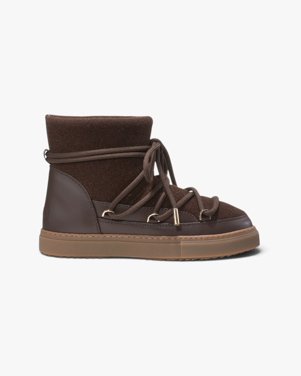 Inuikii Śniegowce Felt Dark Brown