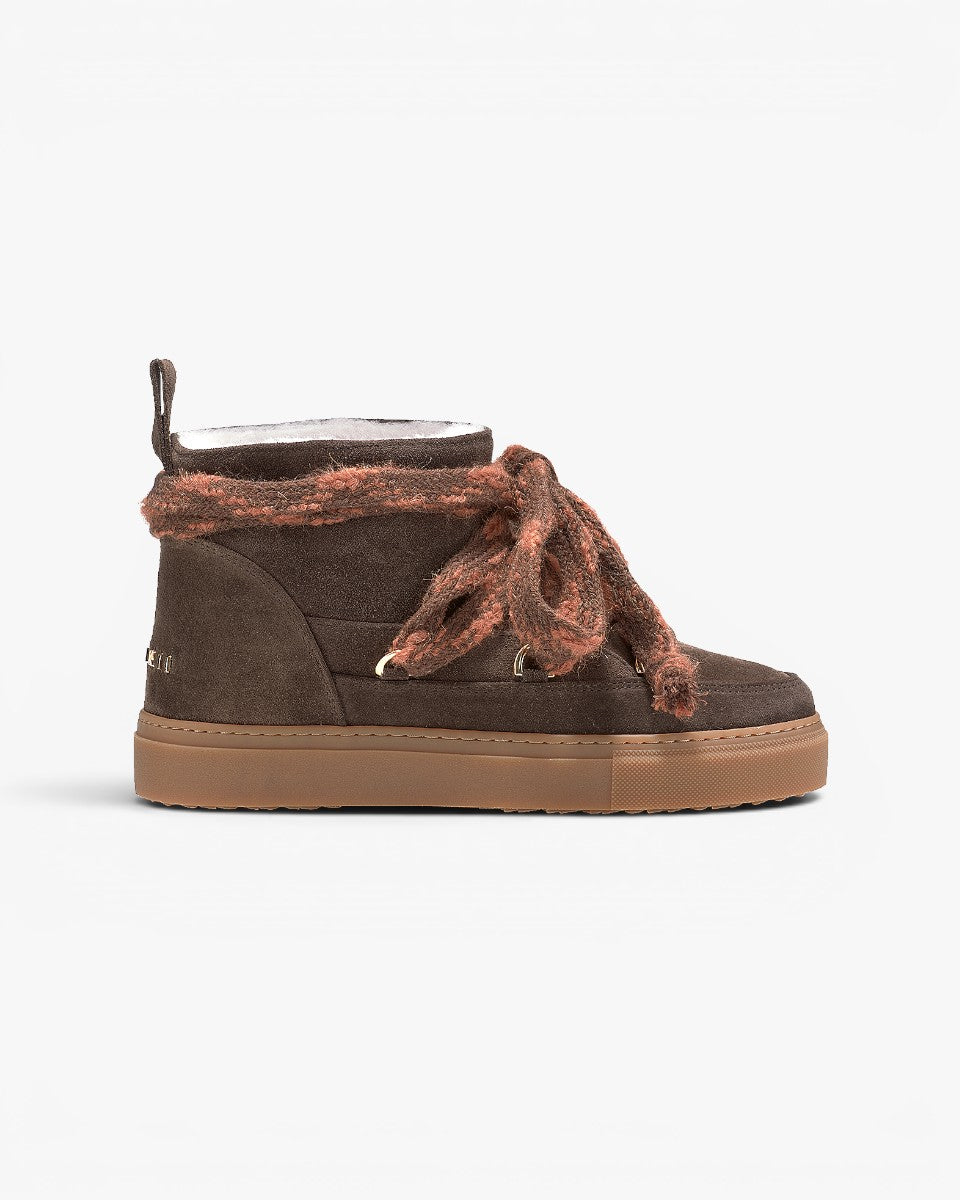 Inuikii Śniegowce Suede Knot Dark Brown