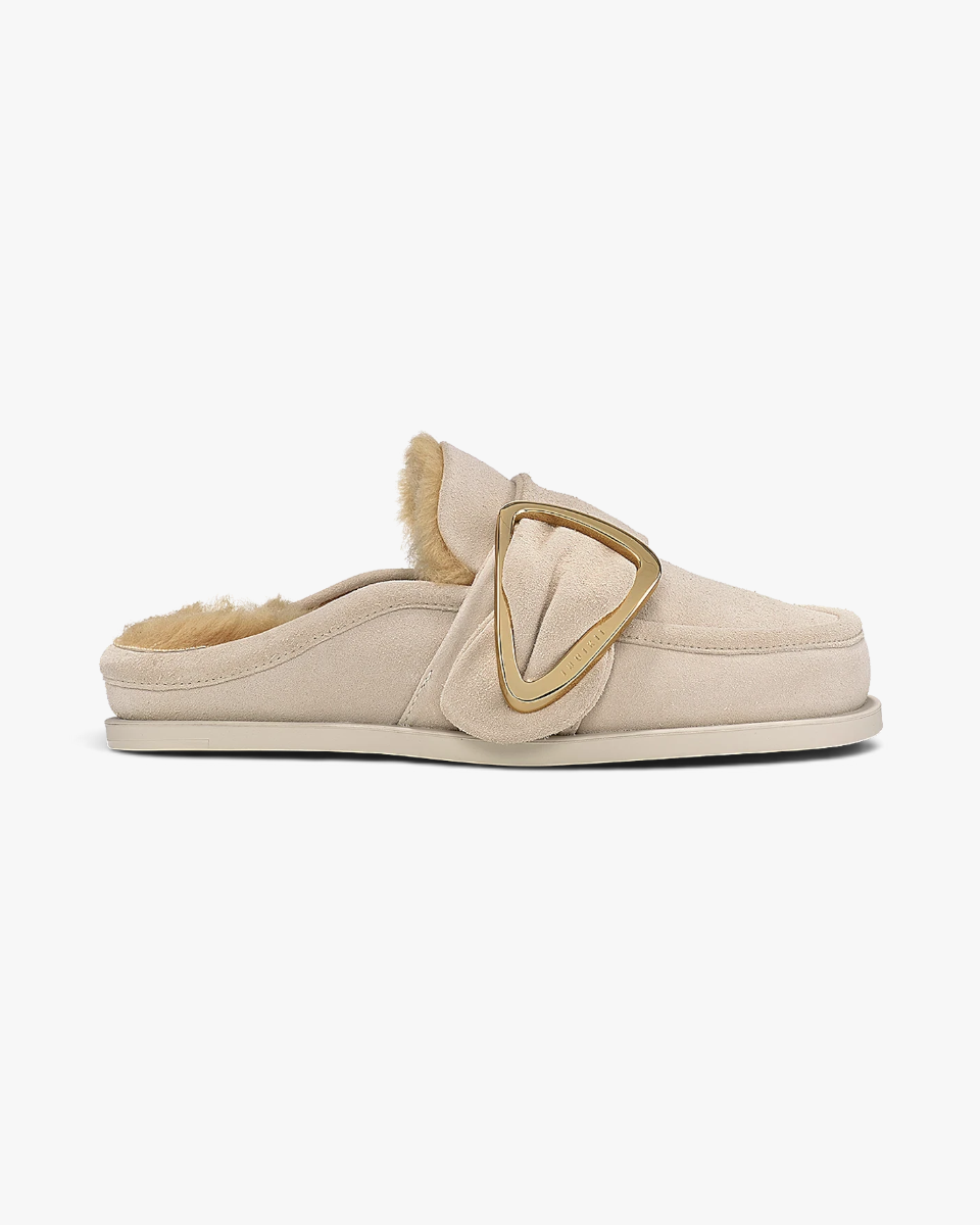 Inuikii Mule Shearling Soft Chalk