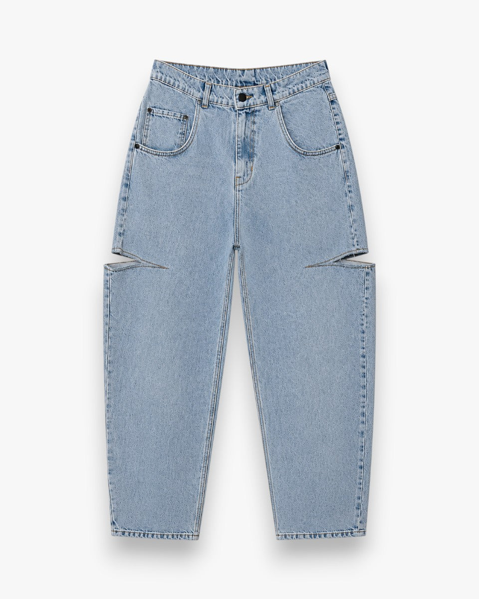 MI59 Jeansy Cut Net Light Blue