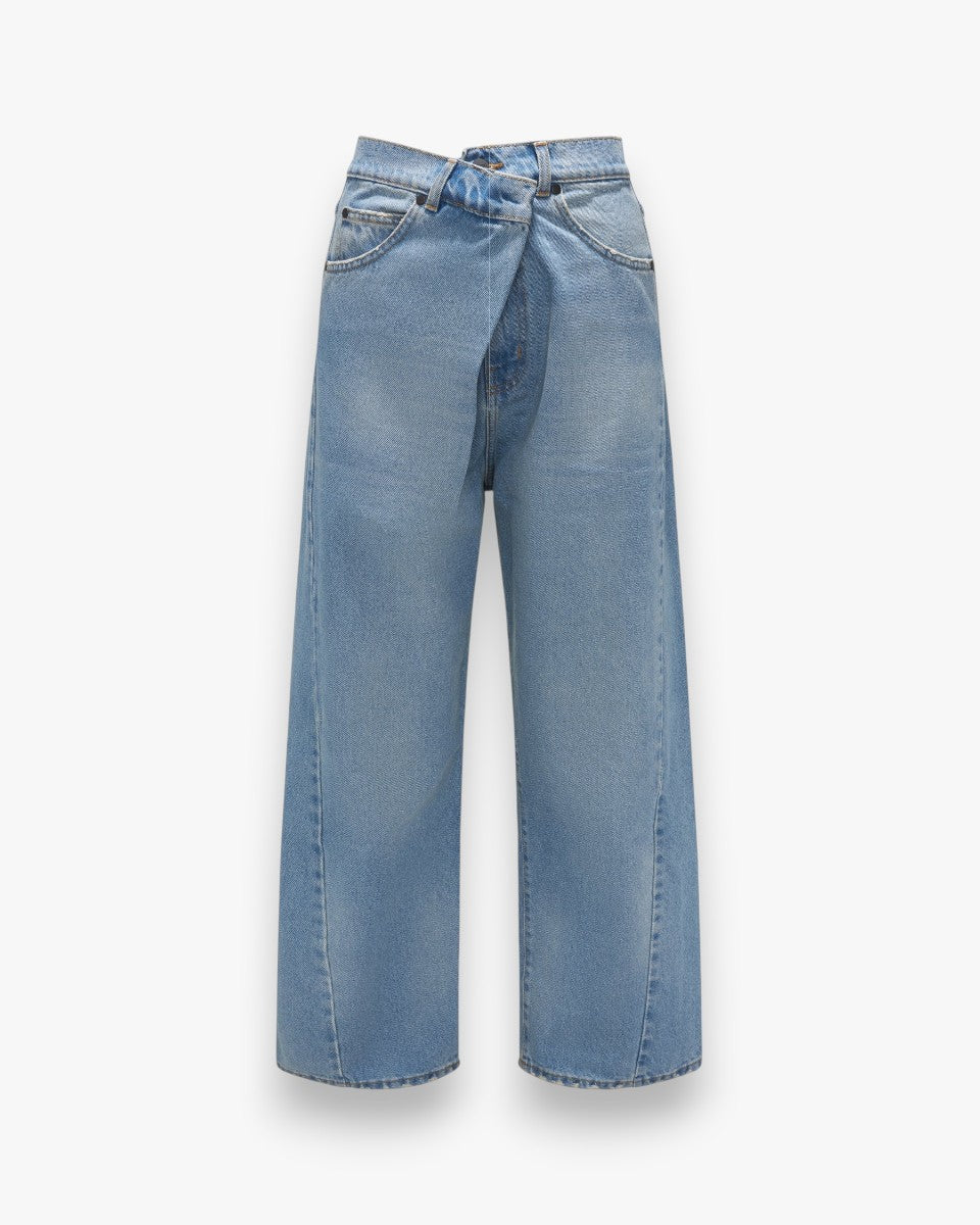 MI59 Jeansy Fold Over Light Blue