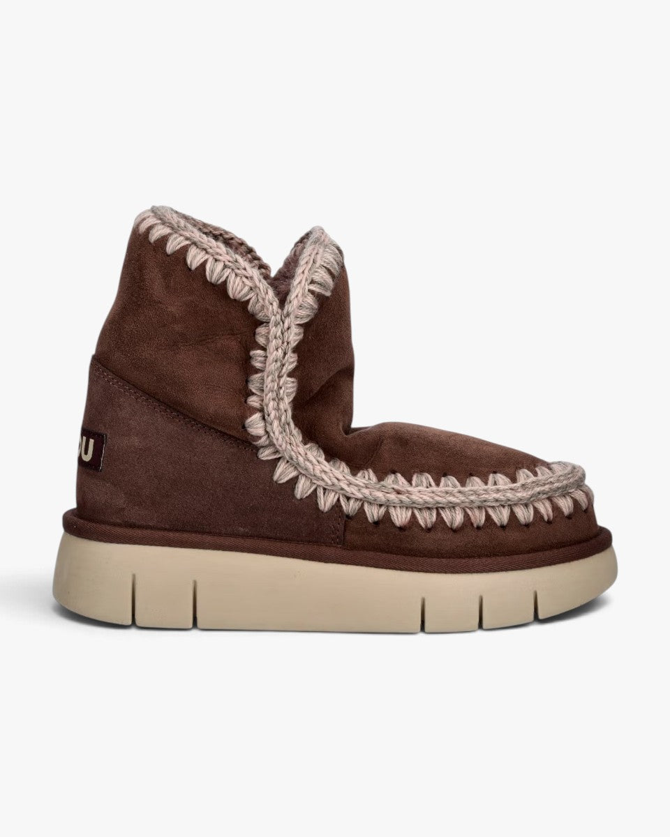 Mou Śniegowce Eskimo 18 Bounce Suede Brown Pepper