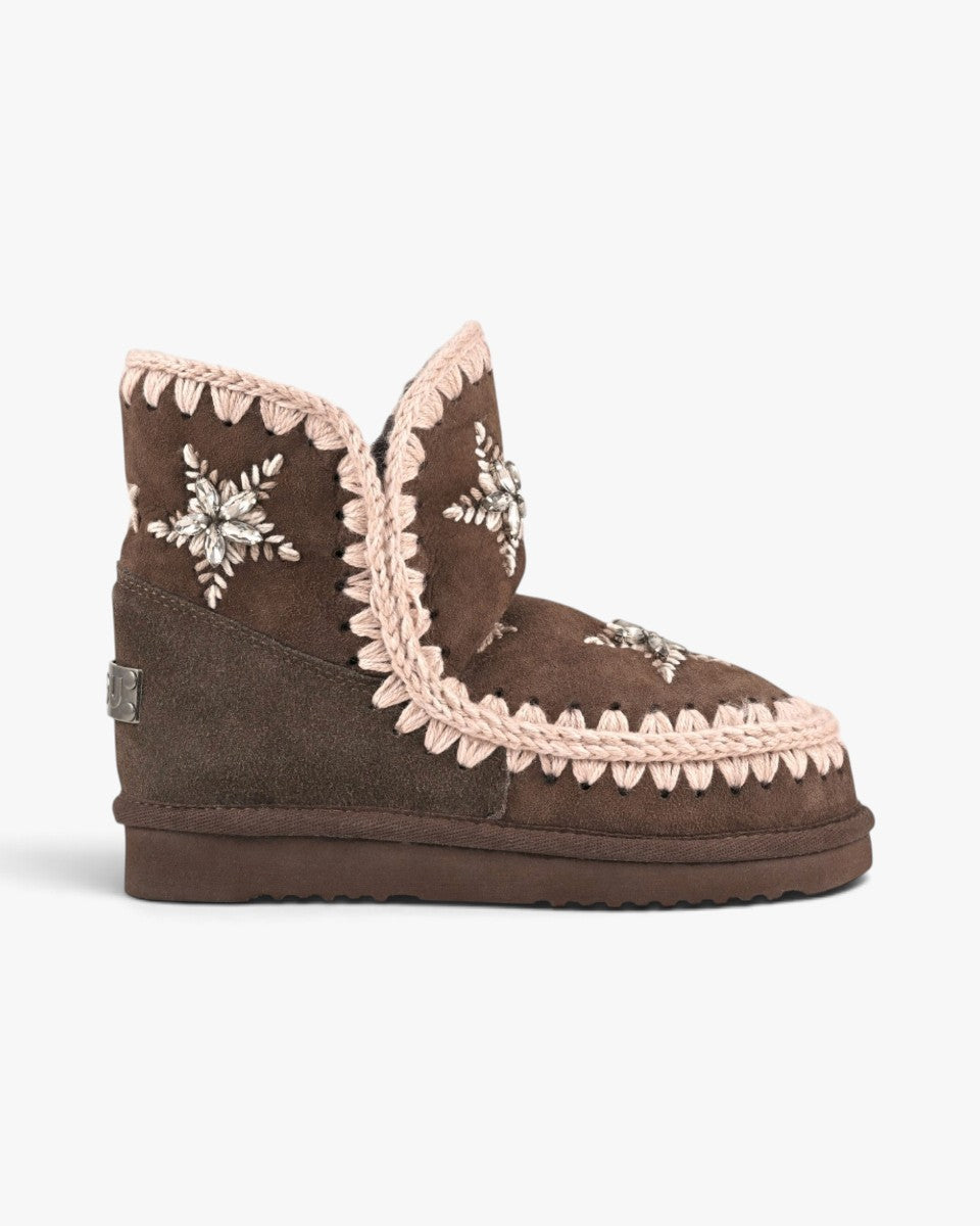 Mou Śniegowce Eskimo 18 Wool Stars & Rhinestones Mocha