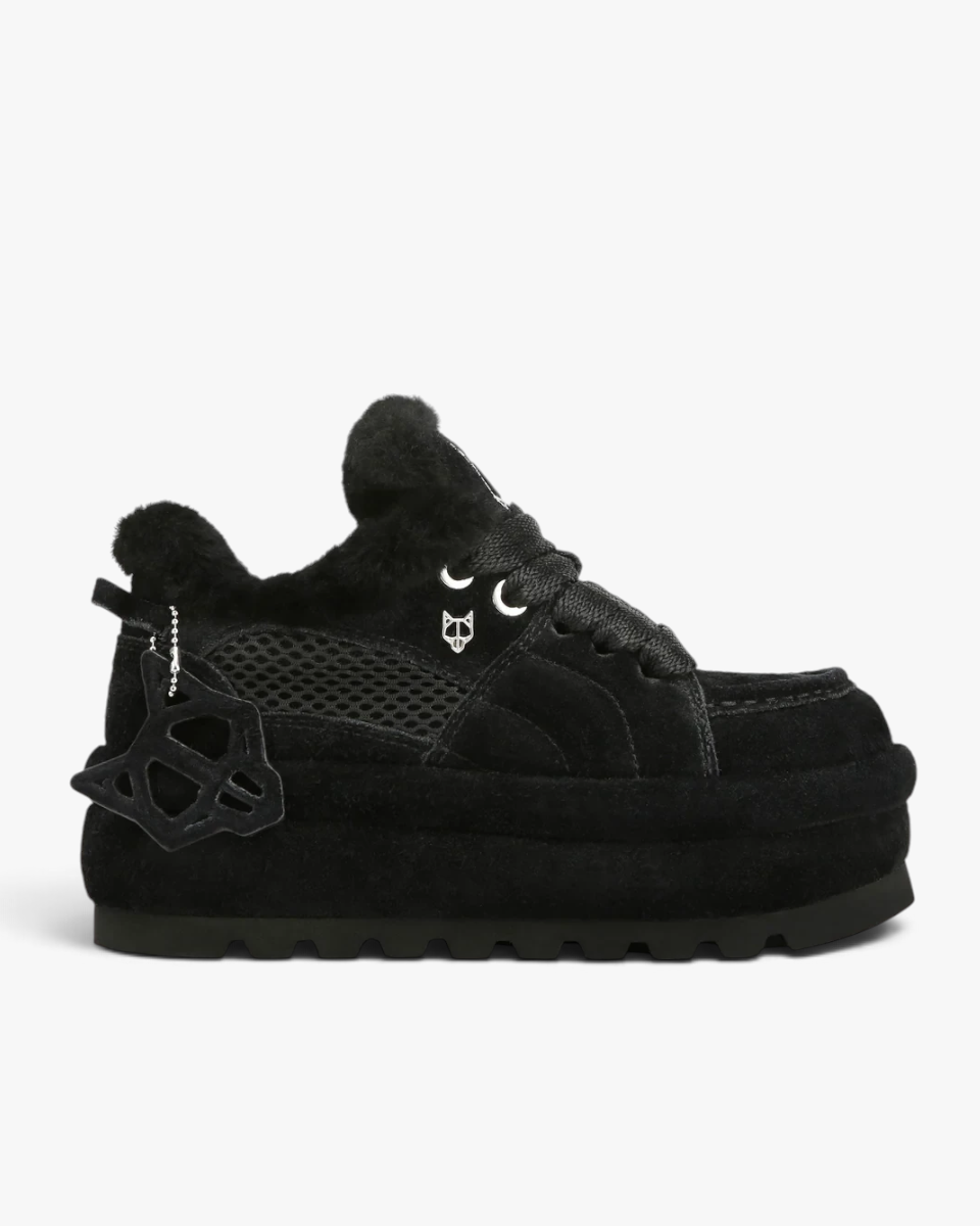 Naked Wolfe Sneakersy Beau Black Suede