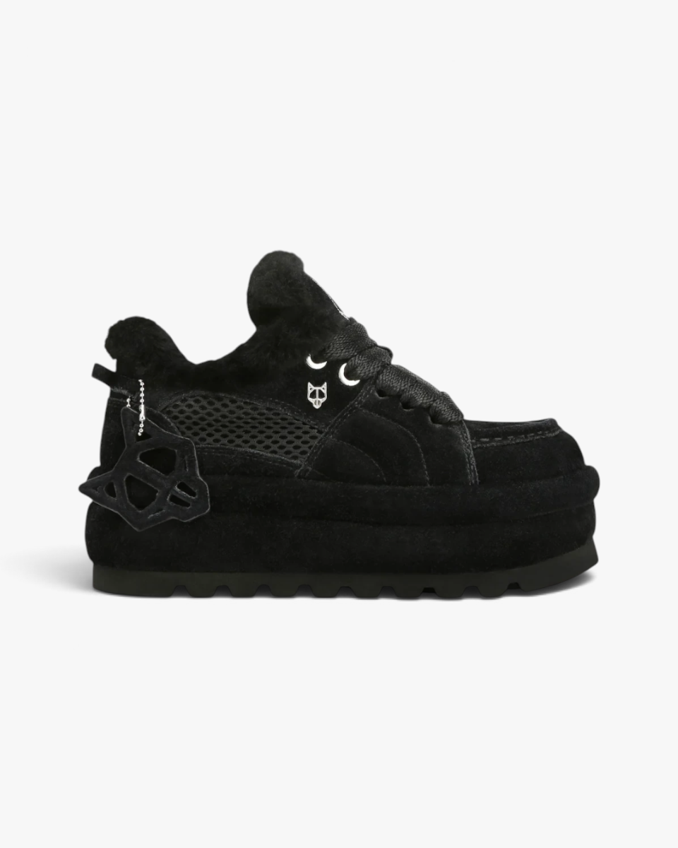 Naked Wolfe Sneakersy Beau Black Suede
