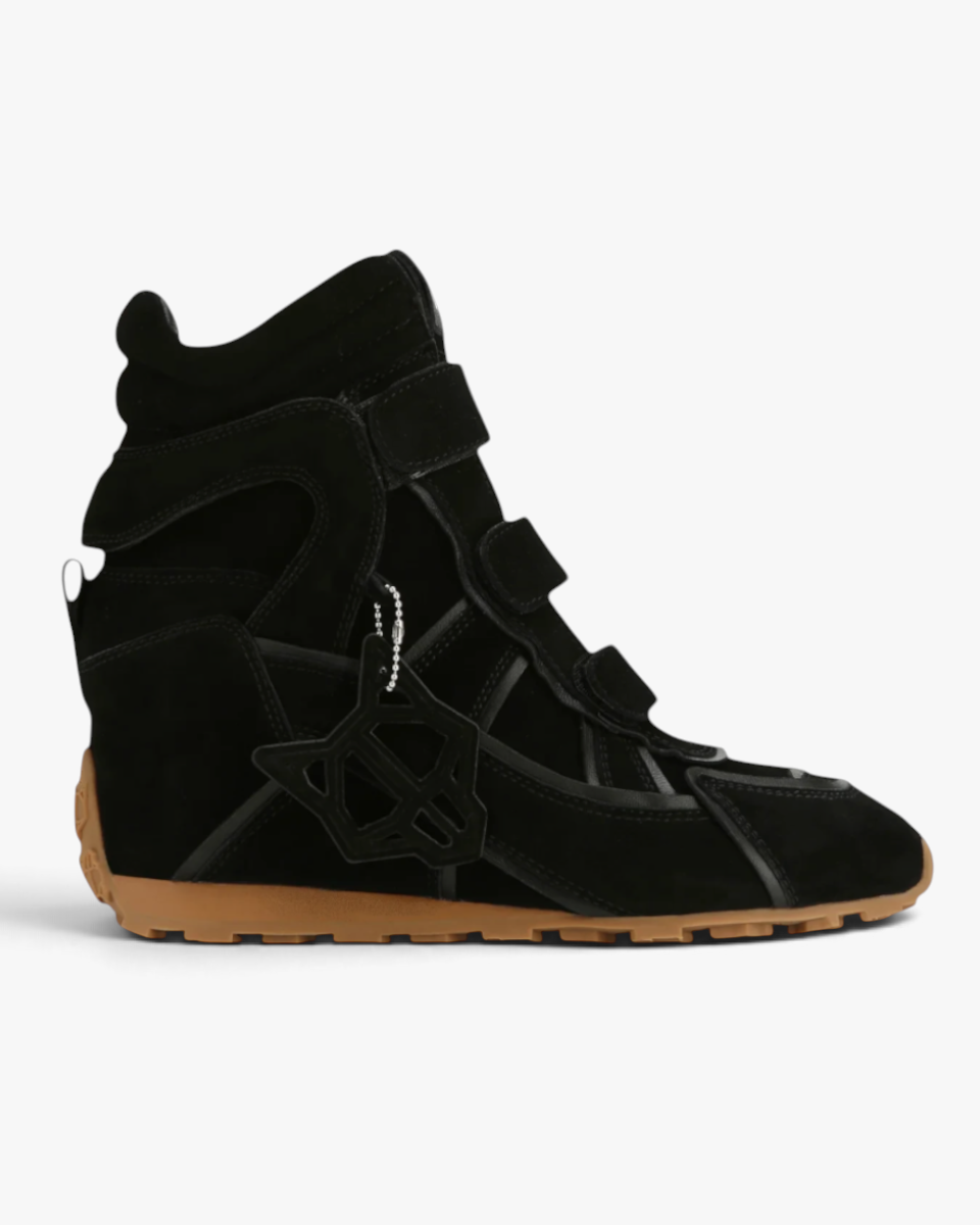 Naked Wolfe Sneakersy Na Koturnie Element Black Suede