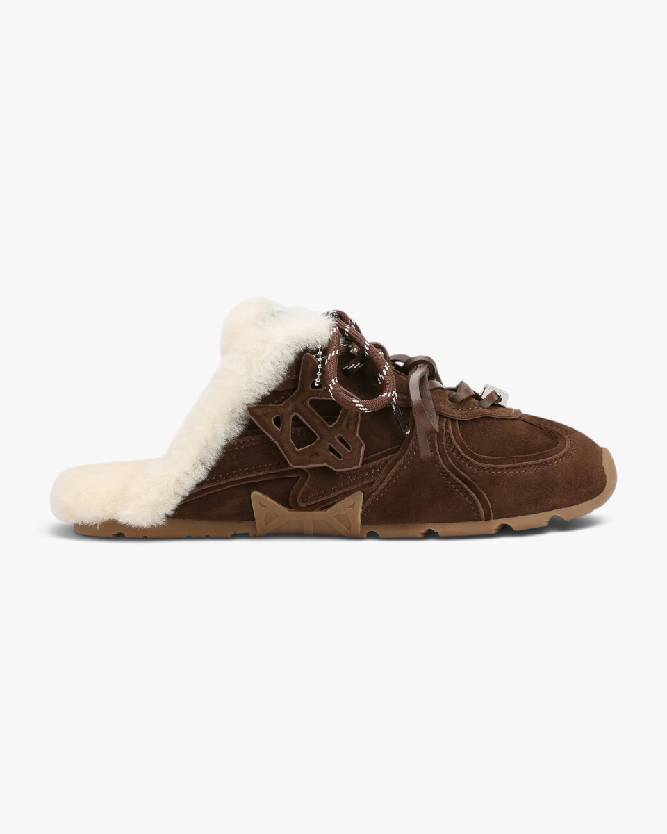 Naked Wolfe Mule Adorn Brown Suede