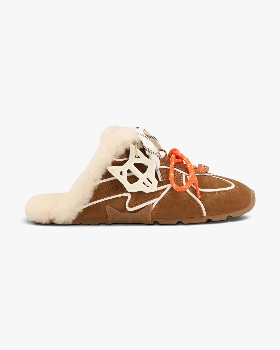 Naked Wolfe Mule Adorn Tan Suede