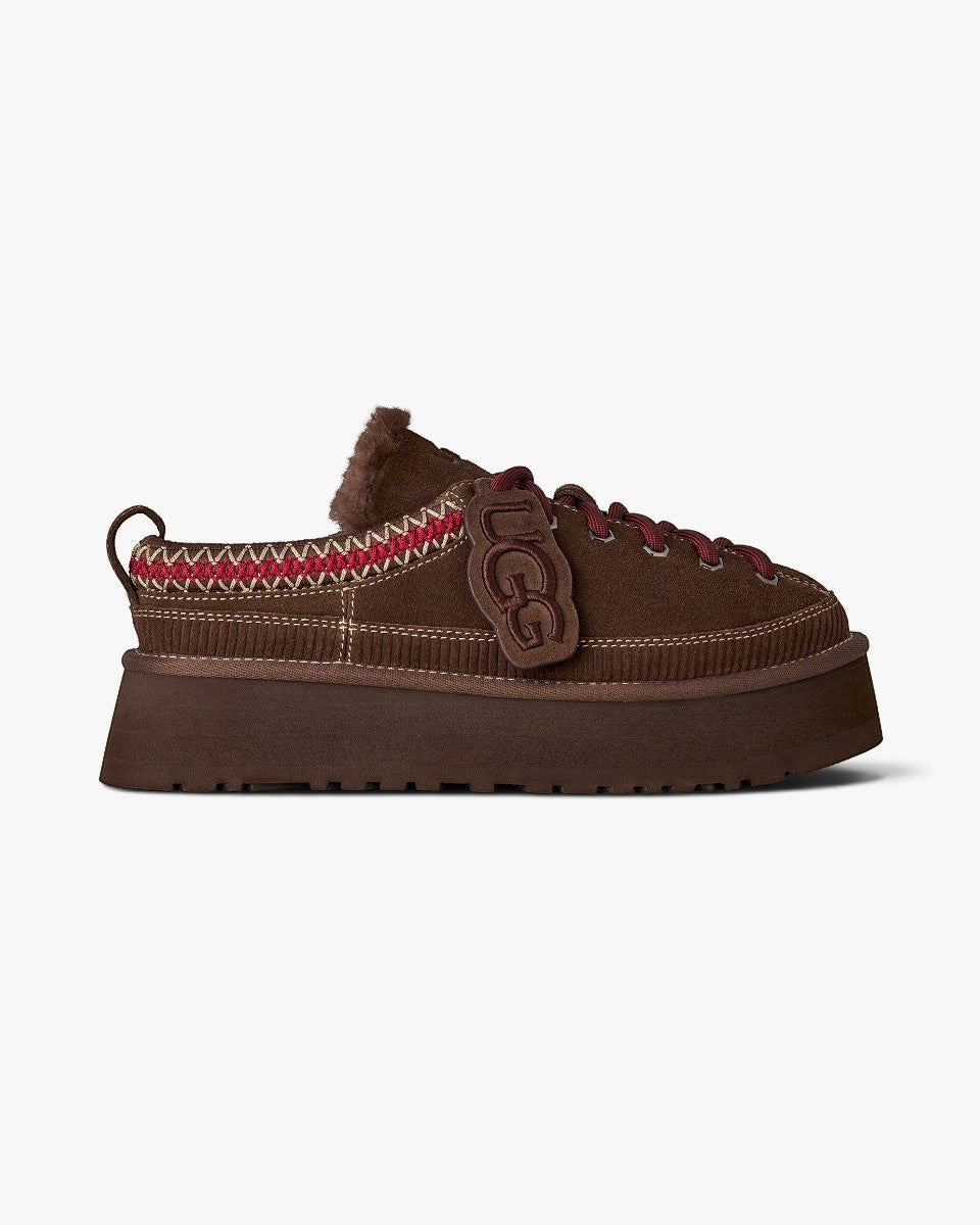 UGG Mule Heritage Lace-Up Slipper Burnt Cedar