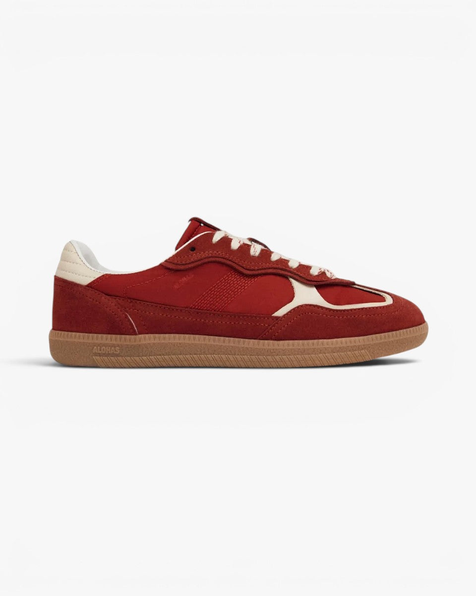 Alohas Sneakersy Tb.490 Rife Sheen Red Leather