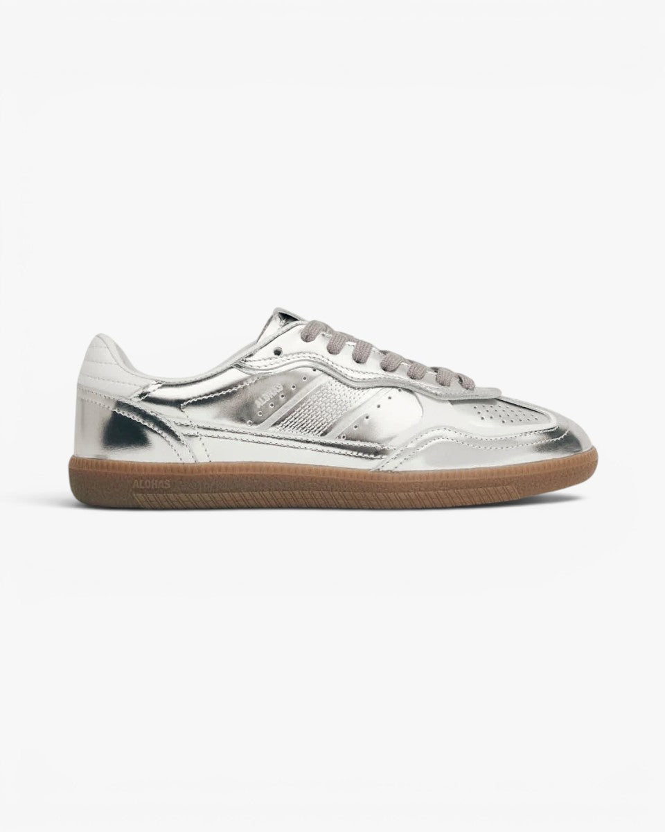 Alohas Sneakersy Tb.490 Rife Shimmer Silver Cream Leather