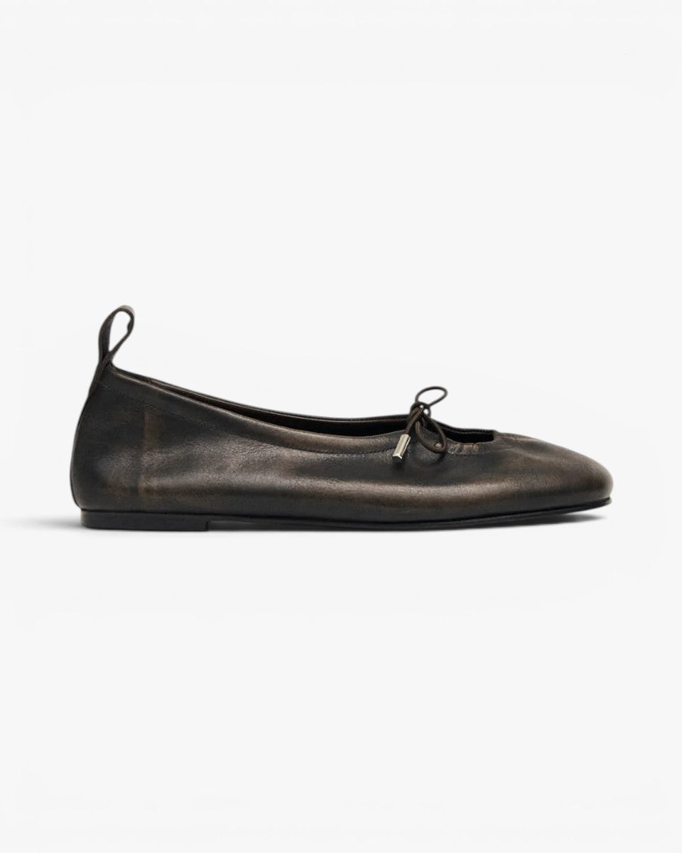 Alohas Baletki Rosalind Brushed Brown Leather
