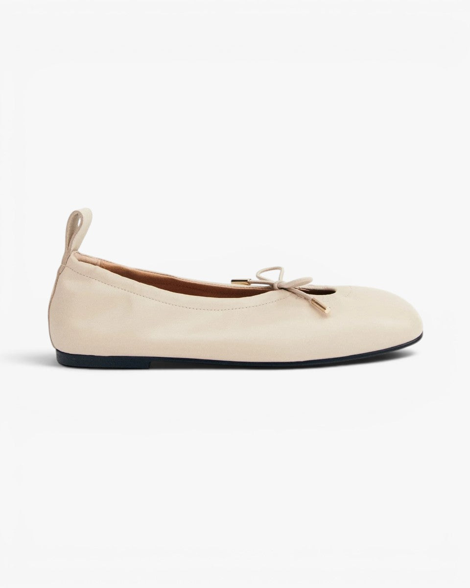 Alohas Baletki Rosalind Cream Leather