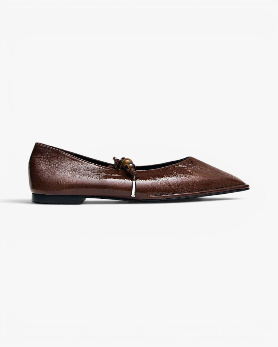Alohas Baletki Sway Beads Rift Brown Leather