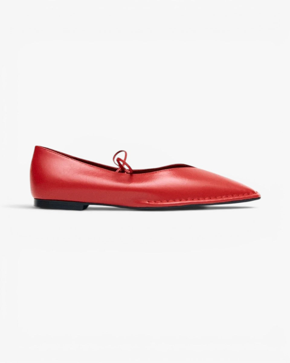 Alohas Baletki Sway Red Leather