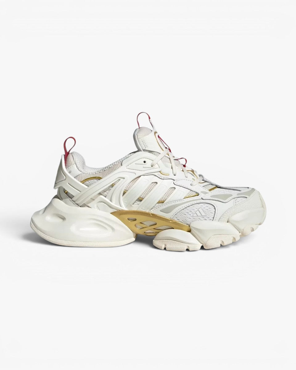 Adidas XLG Runner Deluxe Off White Gold Metallic Red