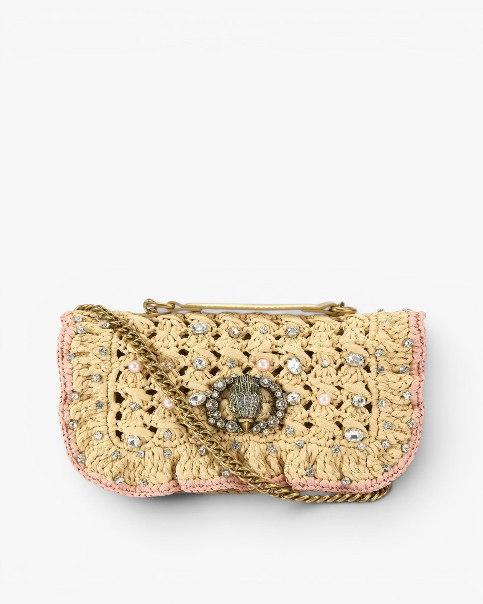Kurt Geiger Torebka Chelsea Small Ruffle Beige