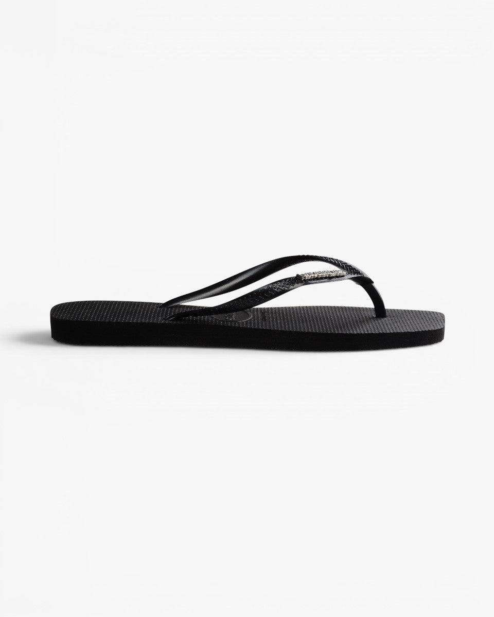 Havaianas Japonki Square Logo Metallic Black Silver