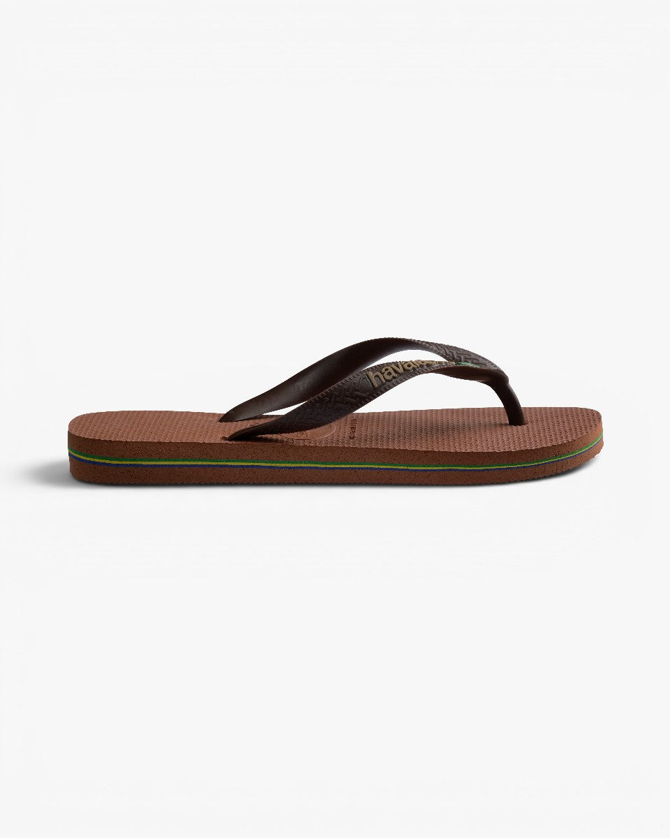 Havaianas Japonki Brasil Logo Rust Coffee