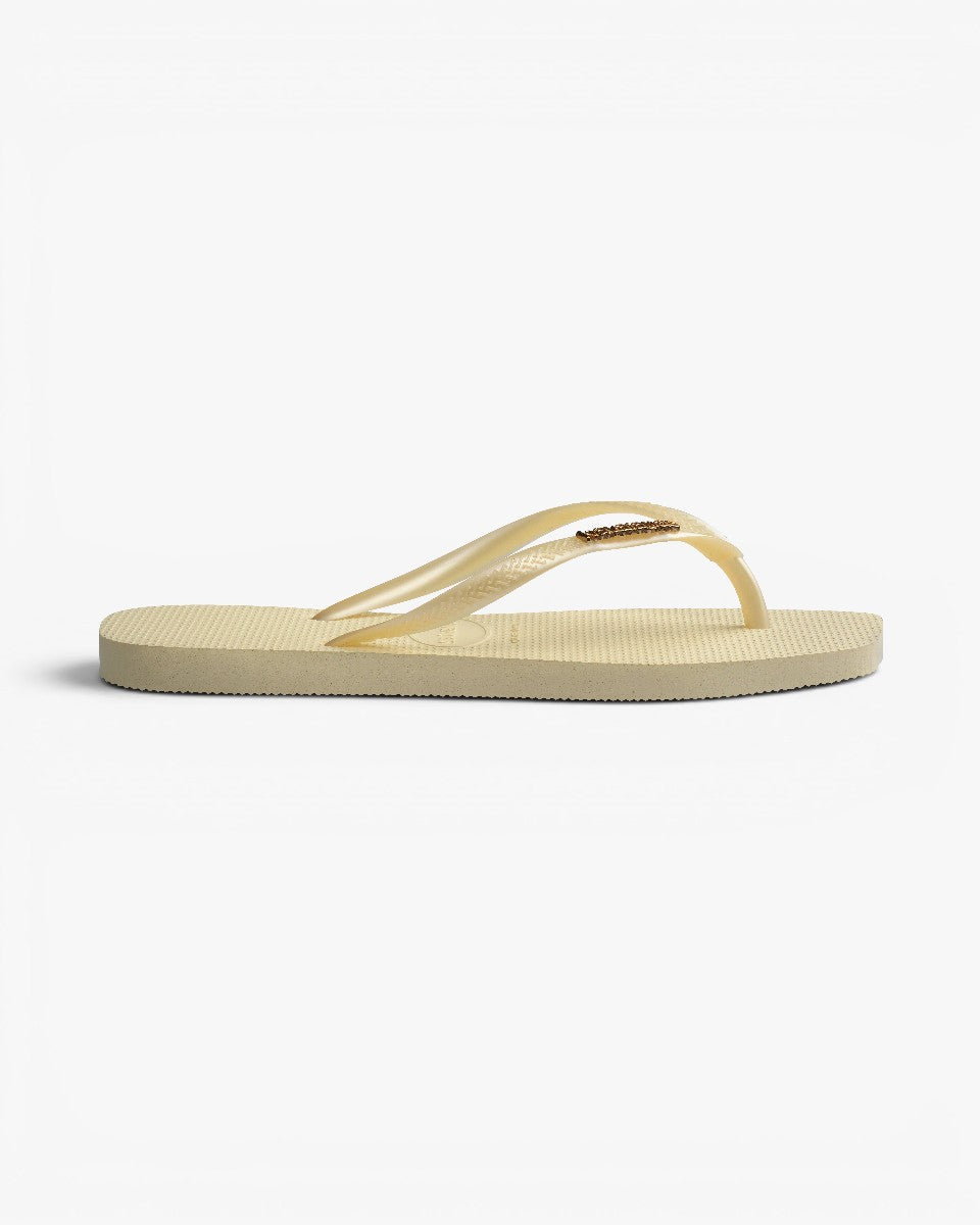 Havaianas Japonki Square Logo Metallic Buttercream