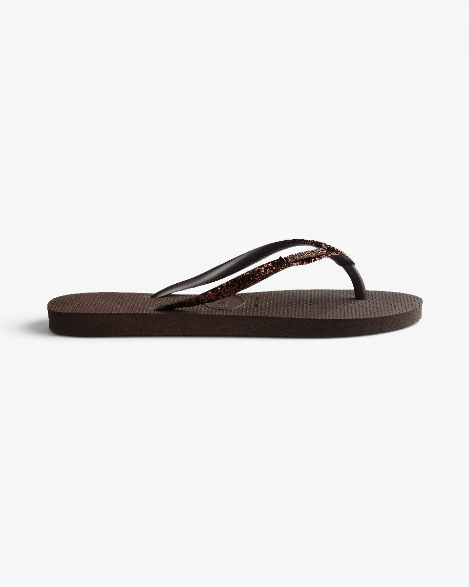Havaianas Japonki Slim Glitter II Dark Brown