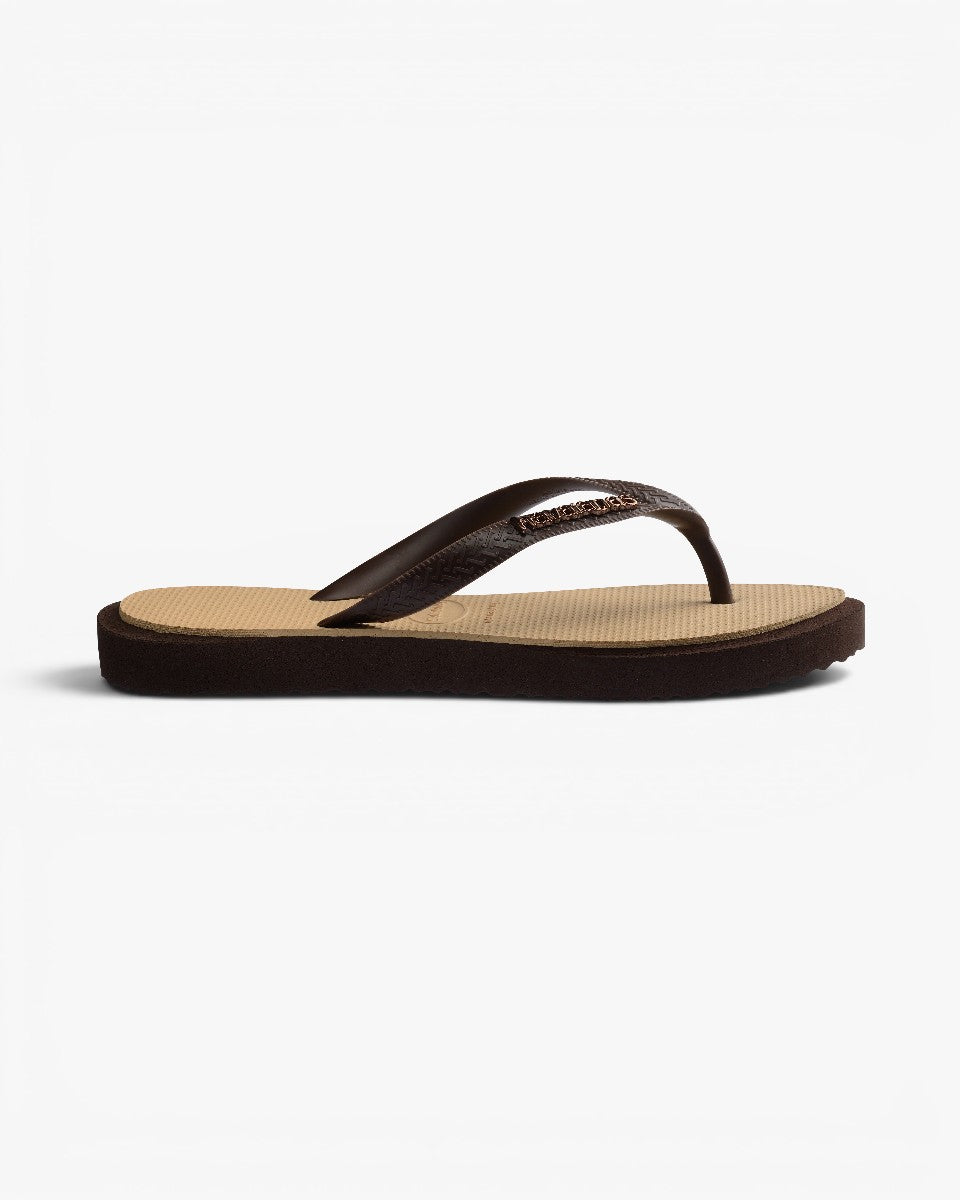 Havaianas Japonki Top Point Fusion Dark Brown Golden