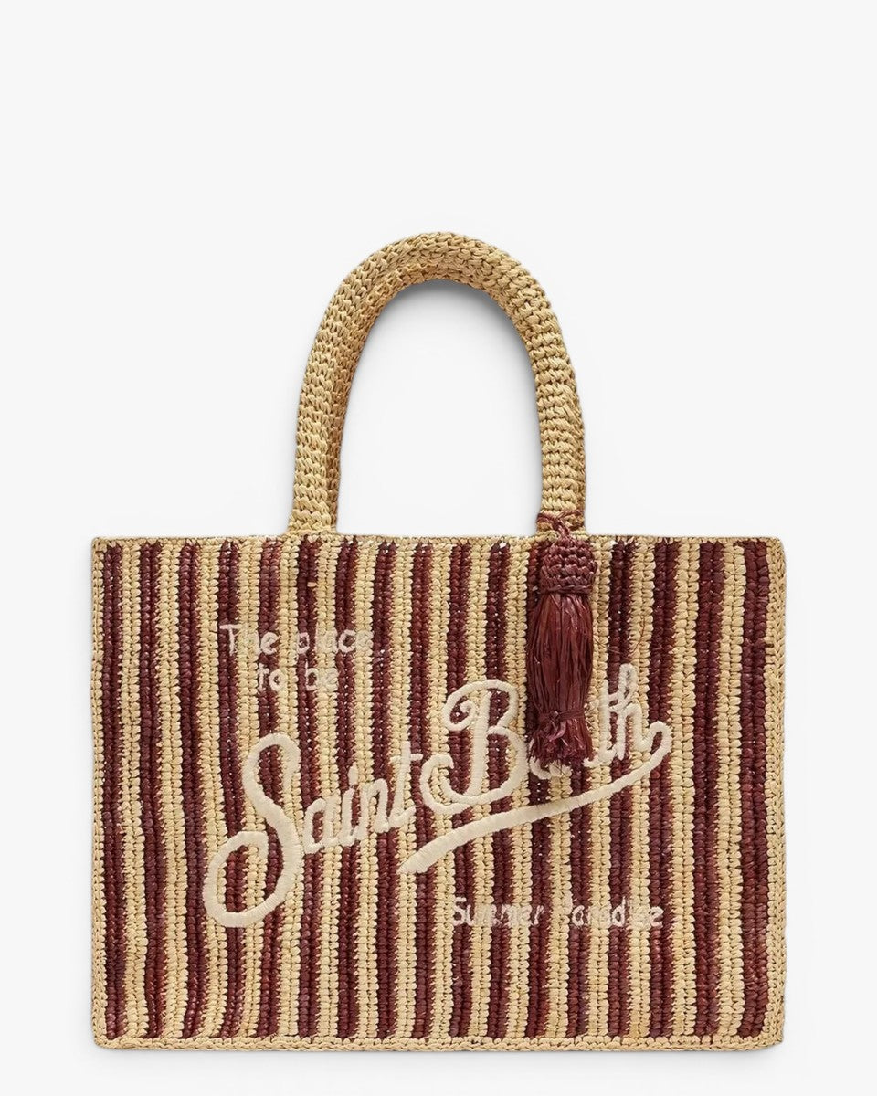 MC2 SAINT BARTH Torebka Vanity Raffia Stripes Mini V