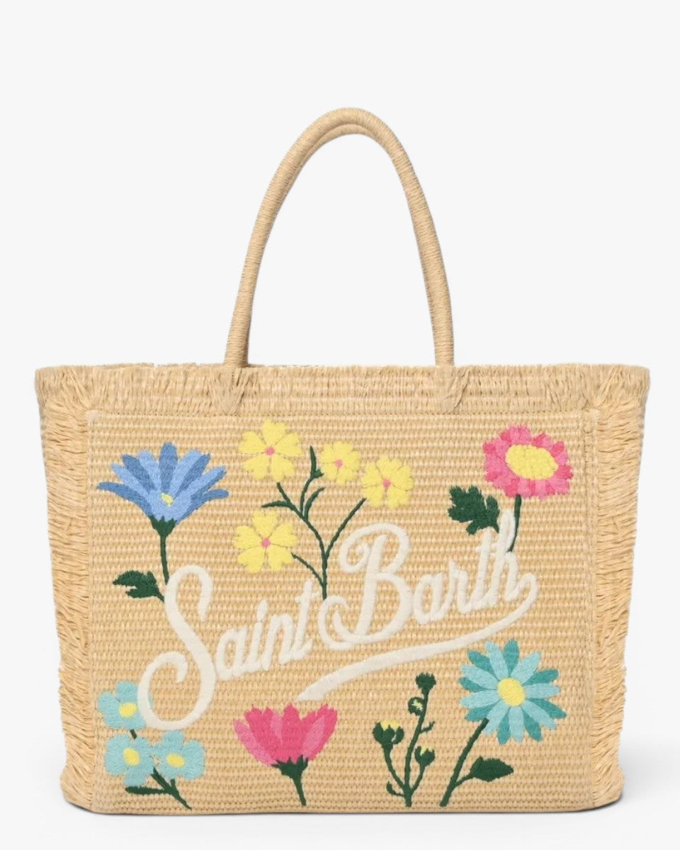 MC2 SAINT BARTH Torebka Vanity Straw N Flowery Multic