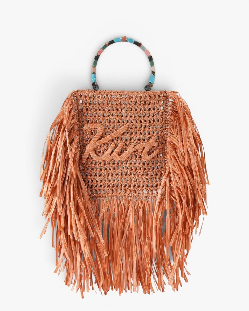 Kurt Geiger Torebka Mini Tote Fringe Orange