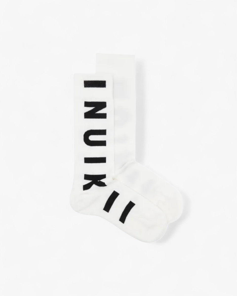 Inuikii Skarpetki High Top Jacquard Sock Biało-czarne
