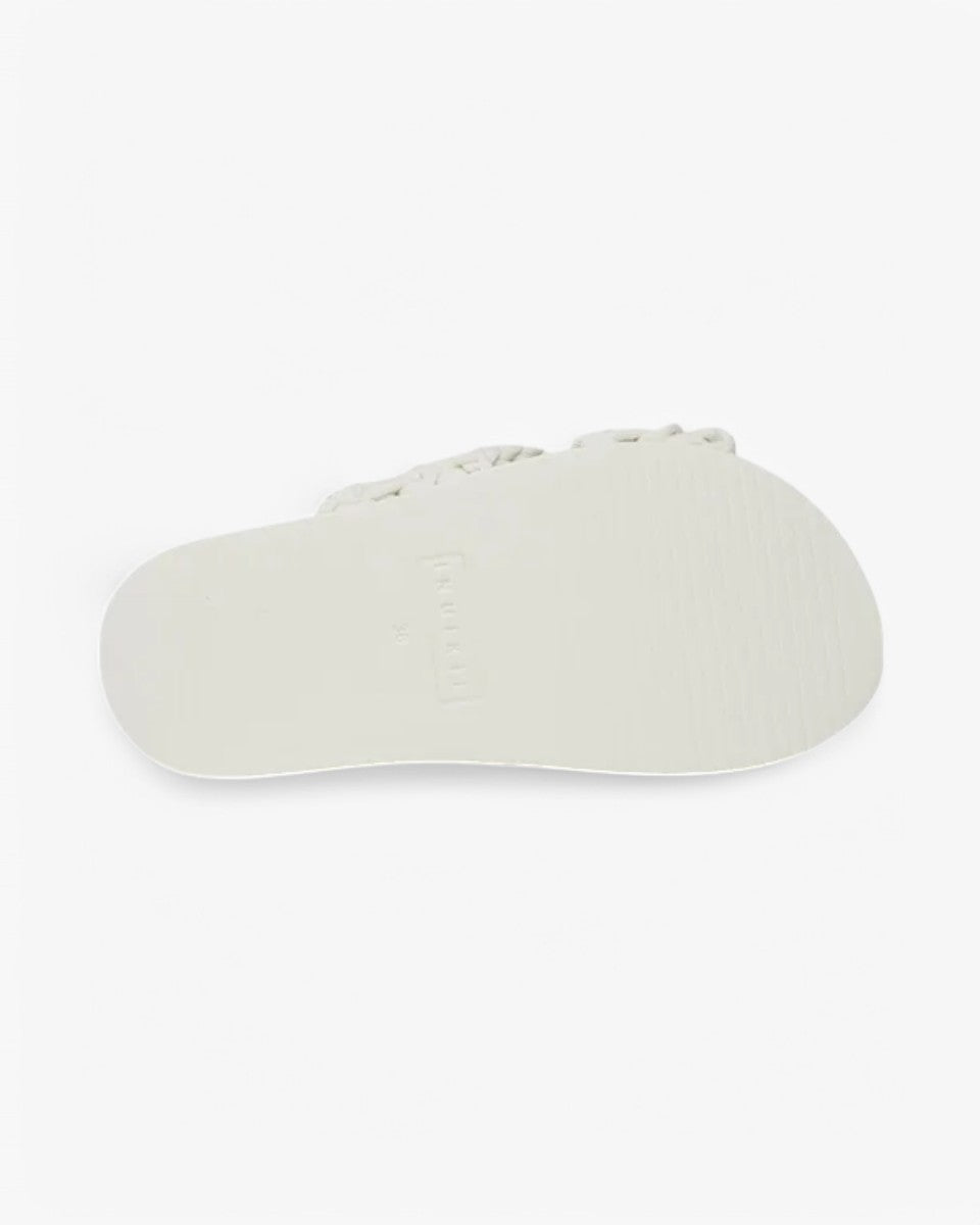 INUIKII Klapki Woven Stones Platform Ivory White - GOT'EM