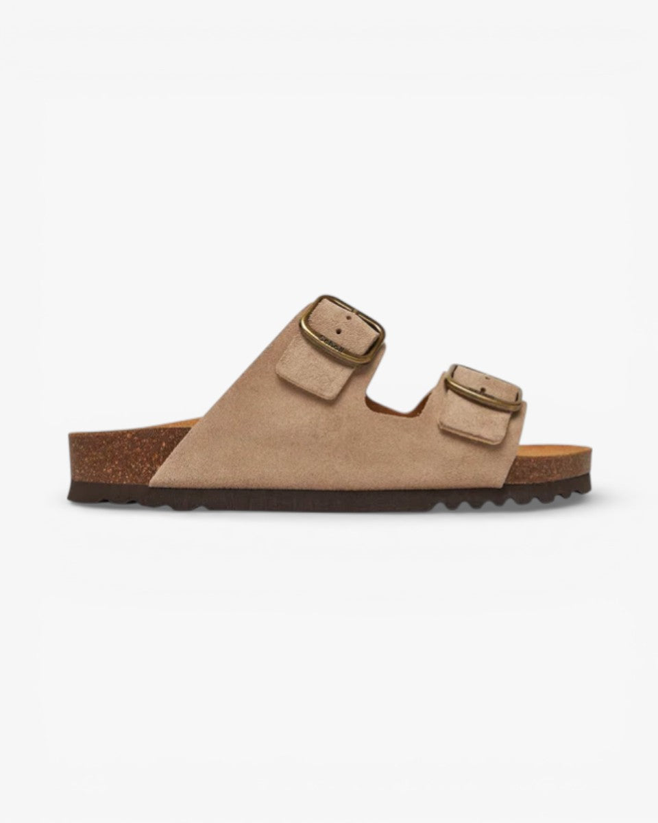 Scholl Klapki Josephine Dark Beige