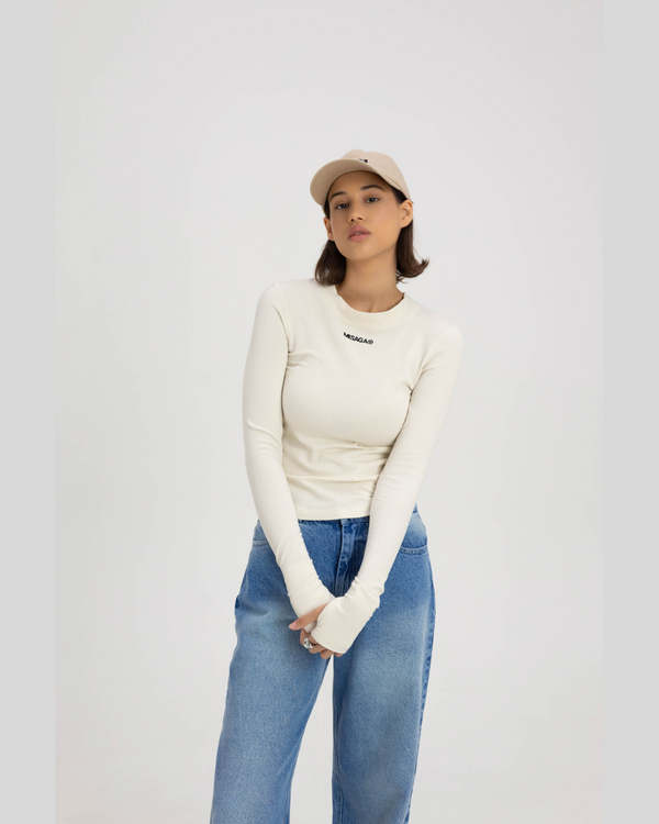 MISAGA Koszulka Long-Sleeve Kremowa - GOT'EM
