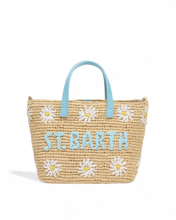 MC2 SAINT BARTH Torebka Raffia City Mini w Kwiaty - GOT'EM