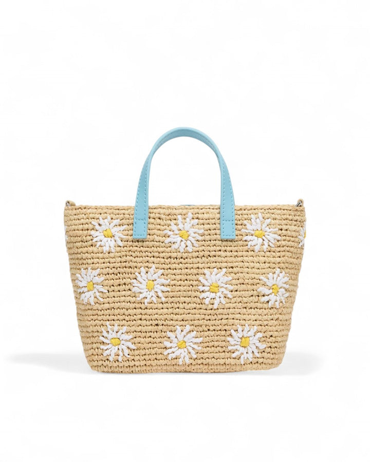 MC2 SAINT BARTH Torebka Raffia City Mini w Kwiaty - GOT'EM