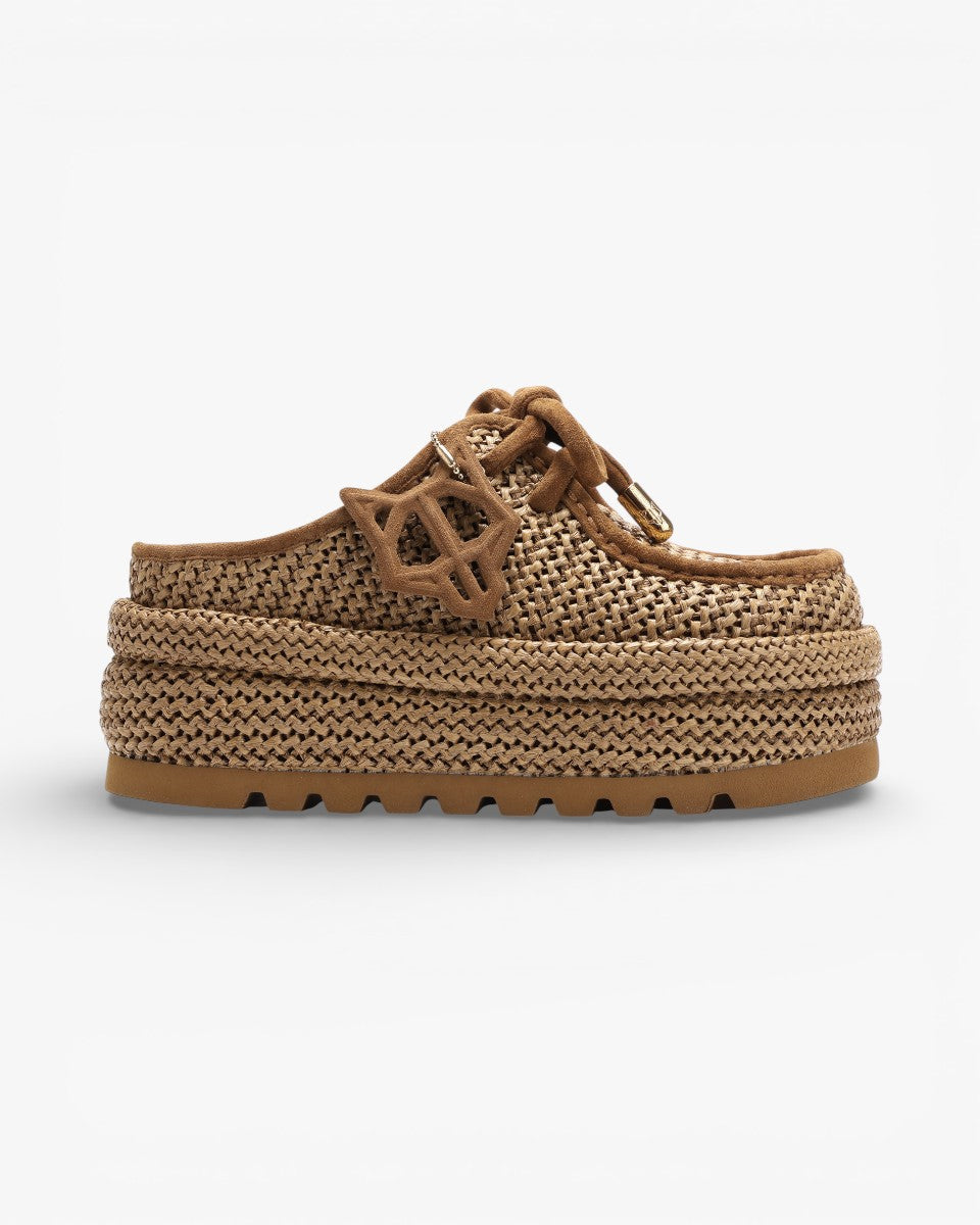 Naked Wolfe Blizzard Tan Raffia Weave